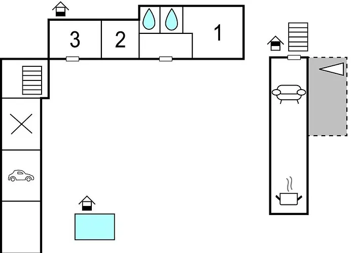 Two-bedroom With An Outdoor Swimming Pool 04